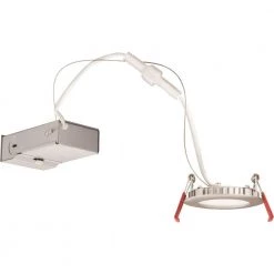 Wafer 3 in. Brushed Nickel Integrated LED Recessed Kit by Lithonia Lighting