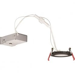 Wafer 3 in. Black Integrated LED Recessed Kit by Lithonia Lighting