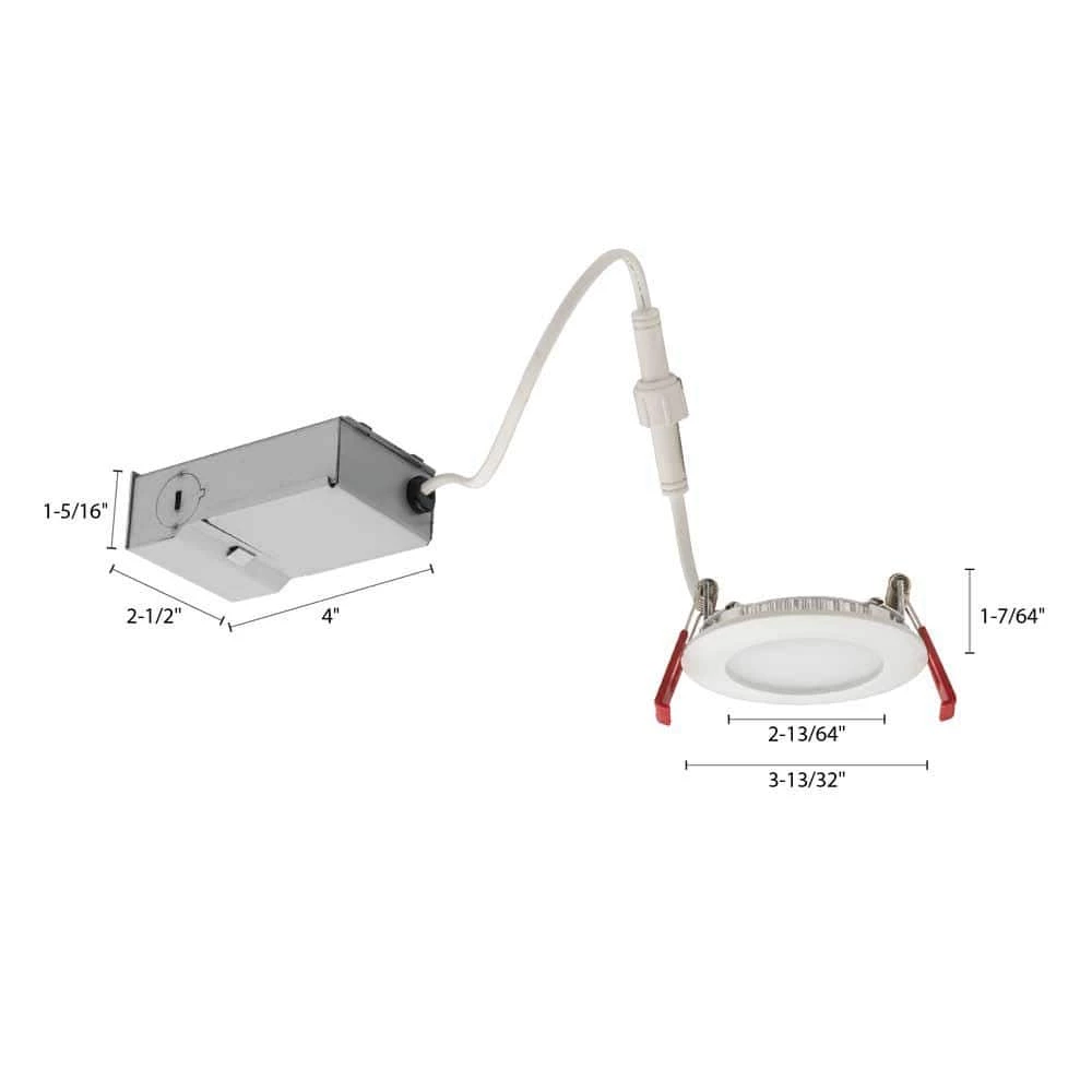 WF3 Wafer 3 in. White Integrated LED Recessed Kit 3000K by Lithonia Lighting - Image 5