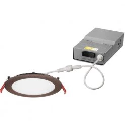 6 in. Wafer Oil-Rubbed Bronze Selectable New Construction/Remodel Integrated LED Recessed Kit by Lithonia Lighting
