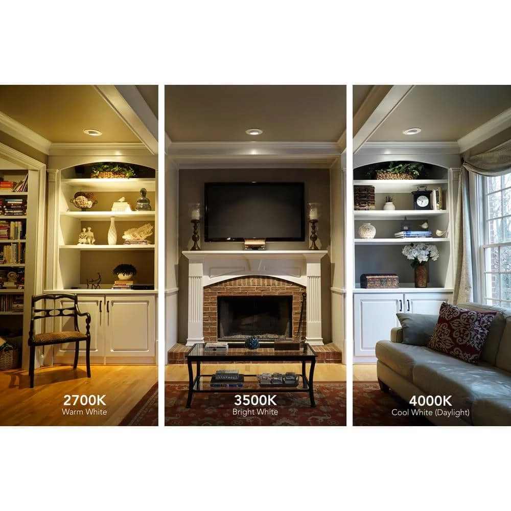 Contractor Select E-Series 4 in. 2700K Warm White Integrated LED 720 Lumens Recessed Retrofit Baffle Trim by Lithonia Lighting - Image 5