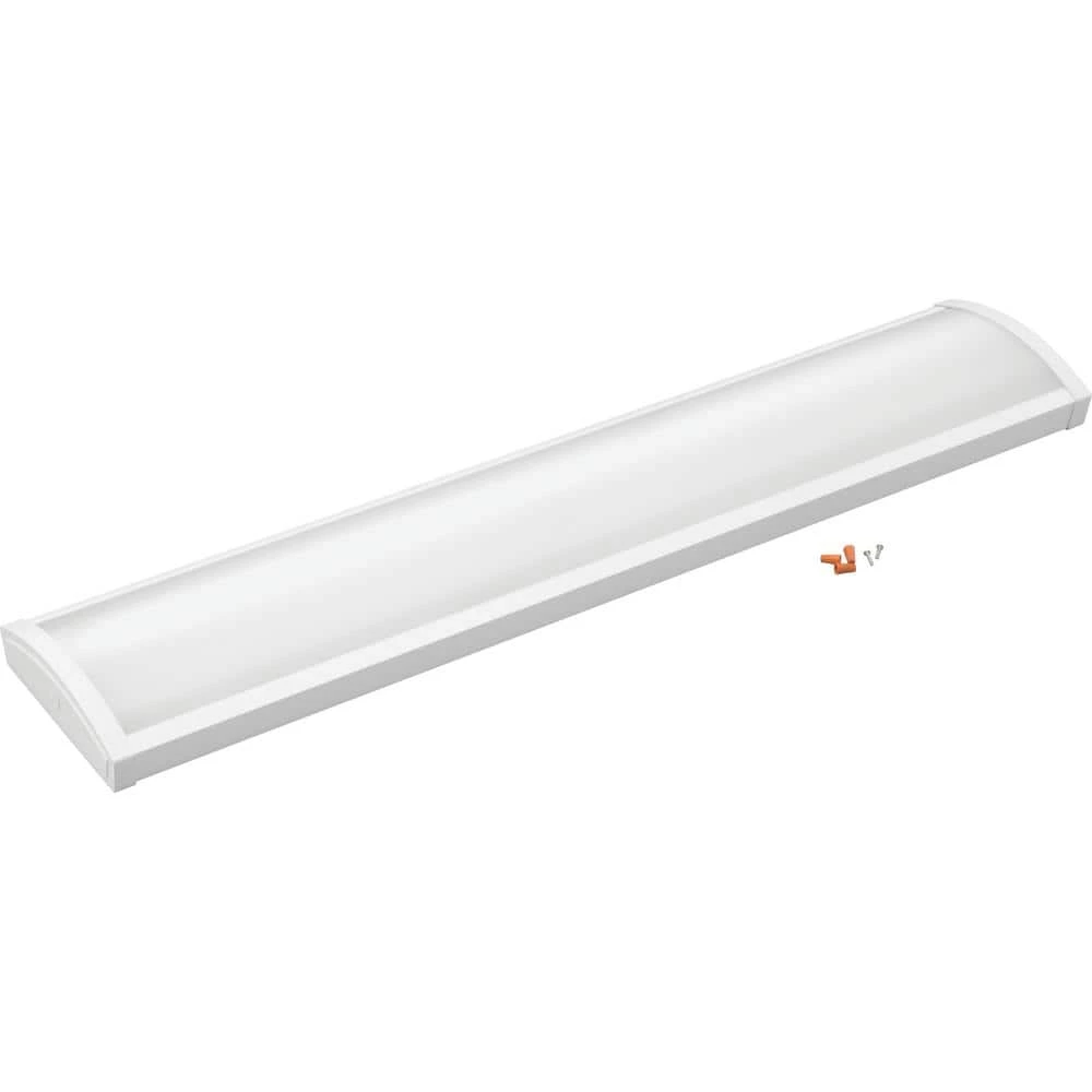 Contractor Select 4 ft. 5000 Lumens Integrated LED Dimmable White Wraparound Light Fixture, 4000K by Lithonia Lighting - Image 6