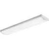 Contractor Select 4 ft. 40-Watt 4000/5000/6000 Lumens Integrated LED Dimmable White Wraparound Light Fixture, 4000K by Lithonia Lighting