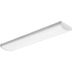 Contractor Select 4 ft. 40-Watt 4000/5000/6000 Lumens Integrated LED Dimmable White Wraparound Light Fixture, 4000K by Lithonia Lighting
