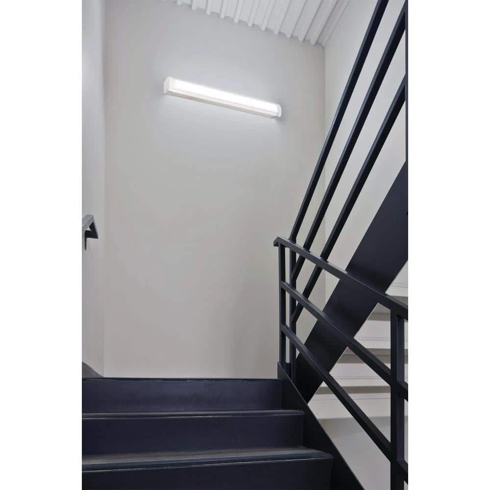 4 ft. 2000/3000/4000 Lumens Integrated LED White Low Profile Wraparound Light Fixture, 3000K/4000K/5000K by Lithonia Lighting - Image 3