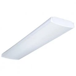 Wrap Multi-Volt 2-Light White Ballast Ceiling Flushmount by Lithonia Lighting