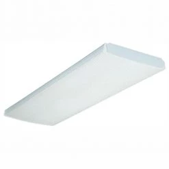 LB 4 32 MVOLT 1/4 GEB10IS 4 ft. 4-Light Gloss White Fluorescent Wrap by Lithonia Lighting
