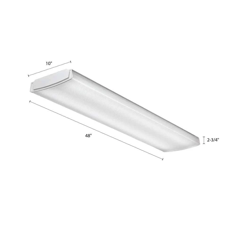 Contractor Select LBL4 4 ft. 41-Watt White Integrated LED Low Profile Wraparound Flush Mount by Lithonia Lighting - Image 3