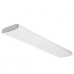 Contractor Select LBL4 4 ft. 41-Watt White Integrated LED Low Profile Wraparound Flush Mount by Lithonia Lighting