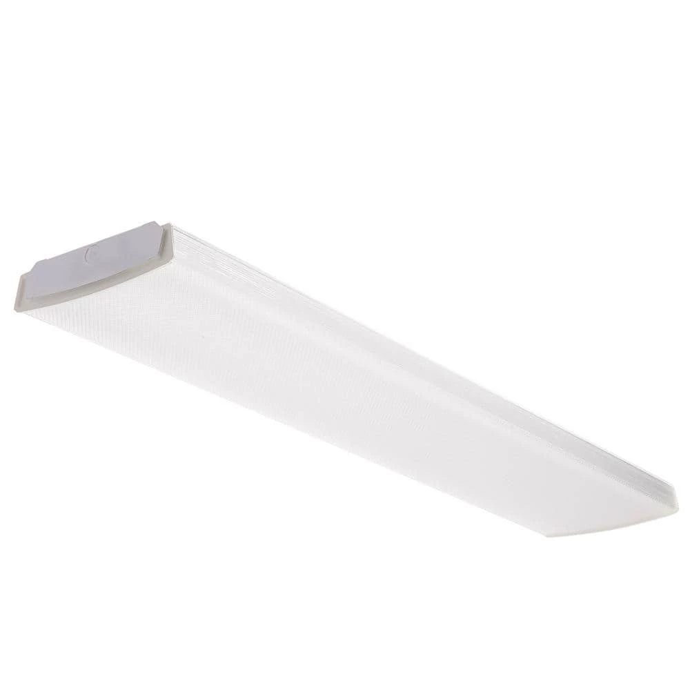 Contractor Select LBL4 4 ft. 41-Watt White Integrated LED Low Profile Wraparound Flush Mount by Lithonia Lighting