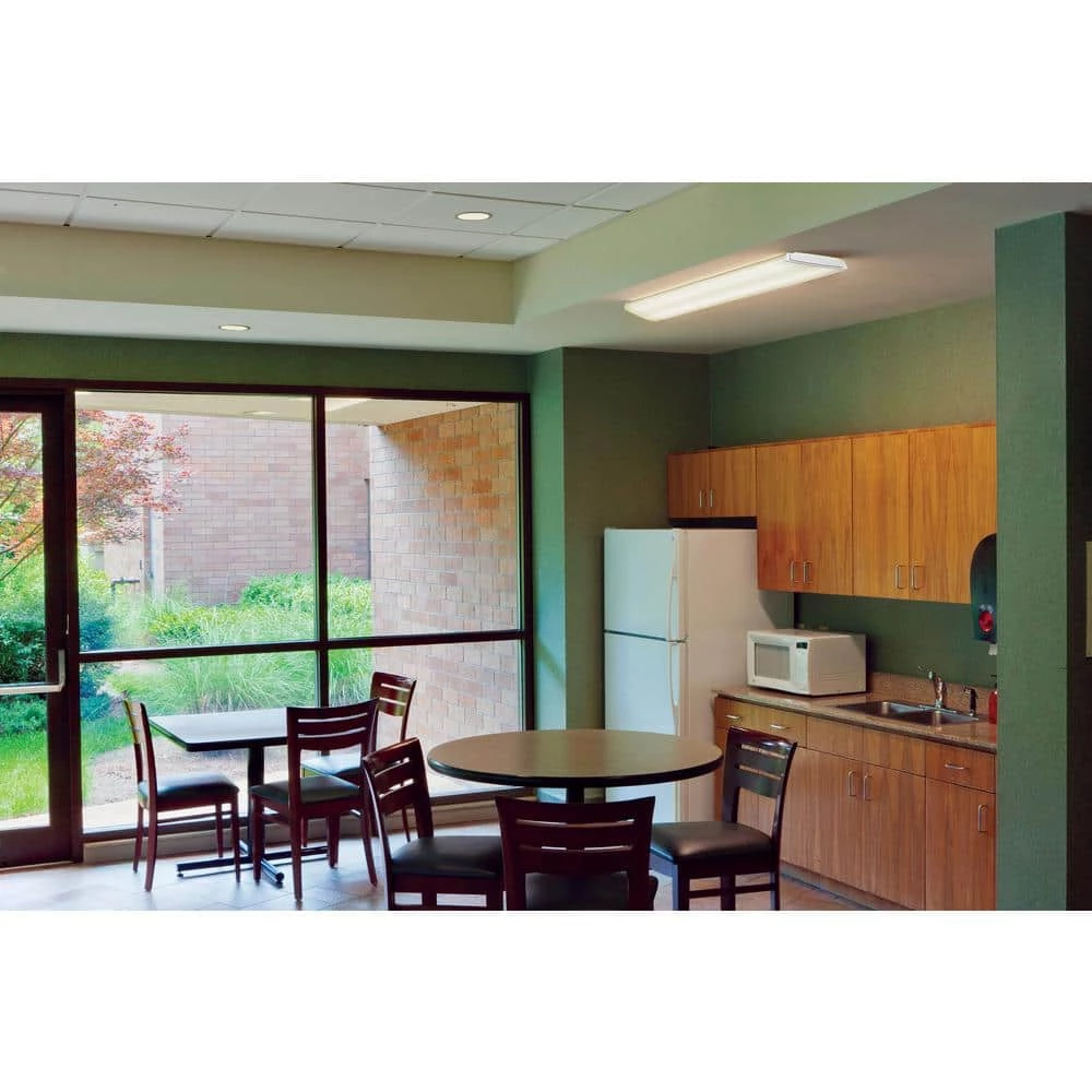 Contractor Select LBL4 4 ft. 41-Watt White Integrated LED Low Profile Wraparound Flush Mount by Lithonia Lighting - Image 4