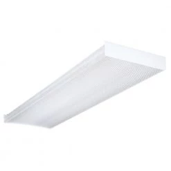 4-Light Square Basket Fluorescent Multi-Volt Wraparound by Lithonia Lighting
