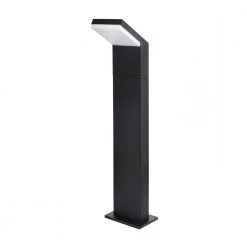 32" Modern 100-277V Line Voltage 10-Watt Integrated LED Outdoor Bollard in Matt Black by VONN Lighting