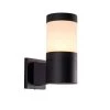 10.5 in. 5-Watt Black Outdoor Integrated LED Wall Lantern Sconce 120V by VONN Lighting