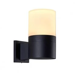 5-Watt 10 in. Black Outdoor 3000K Integrated LED Wall Lantern Sconce 120V by VONN Lighting