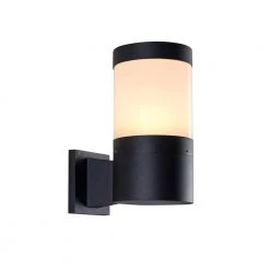 3000K 5-Watt 11.25 in. Black Outdoor Integrated LED Wall Lantern Sconce 120V by VONN Lighting