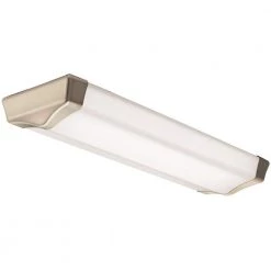 Bouldercrest 2 ft. Brushed Nickel LED Decorative Linear Flush Mount by Lithonia Lighting