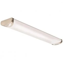 Boomerang 4 ft. Brushed Nickel LED Decorative Linear Flush Mount by Lithonia Lighting