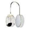 Venezia 1-Light Polished Chrome Integrated LED Wall Sconce Lighting Fixture with Clear Glass Globe Shade by VONN Lighting