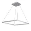 Atria Square 20 in. 38-Watt Integrated LED Adjustable Height Hanging Pendant Light Chandelier Aluminum by VONN Lighting