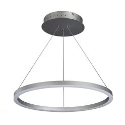 Tania 24 in. 36-Watt Integrated LED Height Adjustable Hanging Pendant Light Circular LED Chandelier by VONN Lighting
