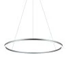 Tania Round 39 in. 52-Watt Silver Circular Integrated LED Chandelier Hanging Pendant Light for Residential, Commercial by VONN Lighting