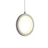 Tania 5.5 in. 8-Watt Silver Integrated LED Mini Pendant Lighting Fixture With Circular Shade by VONN Lighting