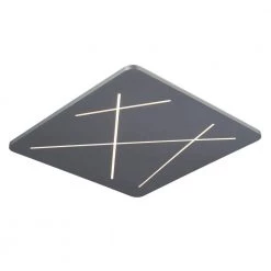 Tureis 18 in. 45-Watt Modern Square LED Ceiling Flush Mount Light Silver by VONN Lighting