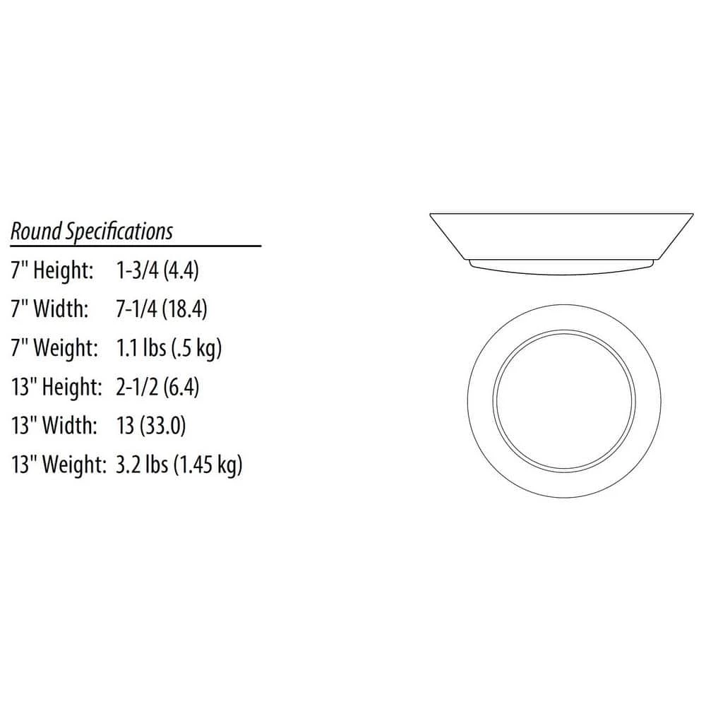 Versi Lite 13 in Round 28-Watt Textured Bronze Integrated LED Flush Mount by Lithonia Lighting - Image 3