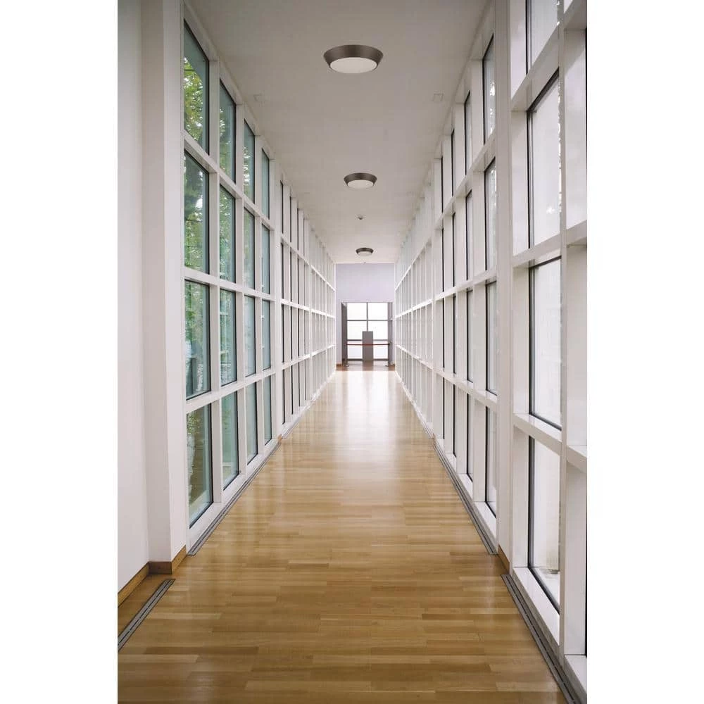 Versi Lite 13 in Round 28-Watt Textured Bronze Integrated LED Flush Mount by Lithonia Lighting - Image 2