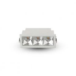 Rubik 4 in. Nominal Lens Aperture Canless 3000K New Construction IC Rated Integrated LED Recessed Light Kit in White by VONN Lighting