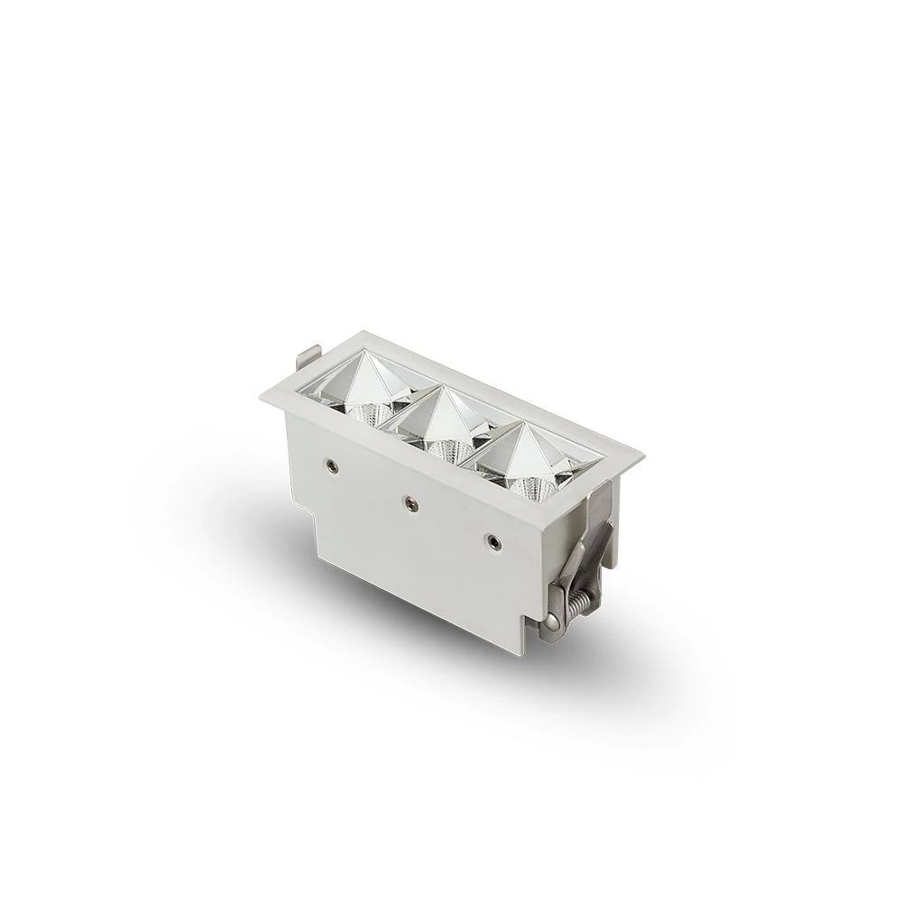 Rubik 4 in. Nominal Lens Aperture Canless 3000K New Construction IC Rated Integrated LED Recessed Light Kit in White by VONN Lighting - Image 4