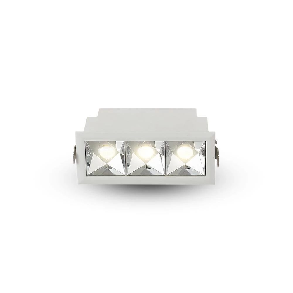 Rubik 4 in. Nominal Lens Aperture Canless 3000K New Construction IC Rated Integrated LED Recessed Light Kit in White by VONN Lighting - Image 2