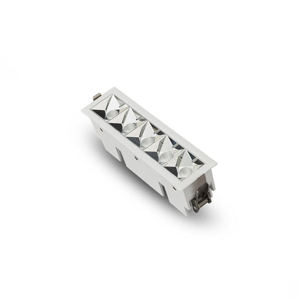 Rubik 6 in. Nominal Lens Aperture Canless 3000K New Construction IC Rated Integrated LED Recessed Light Kit in White by VONN Lighting - Image 4