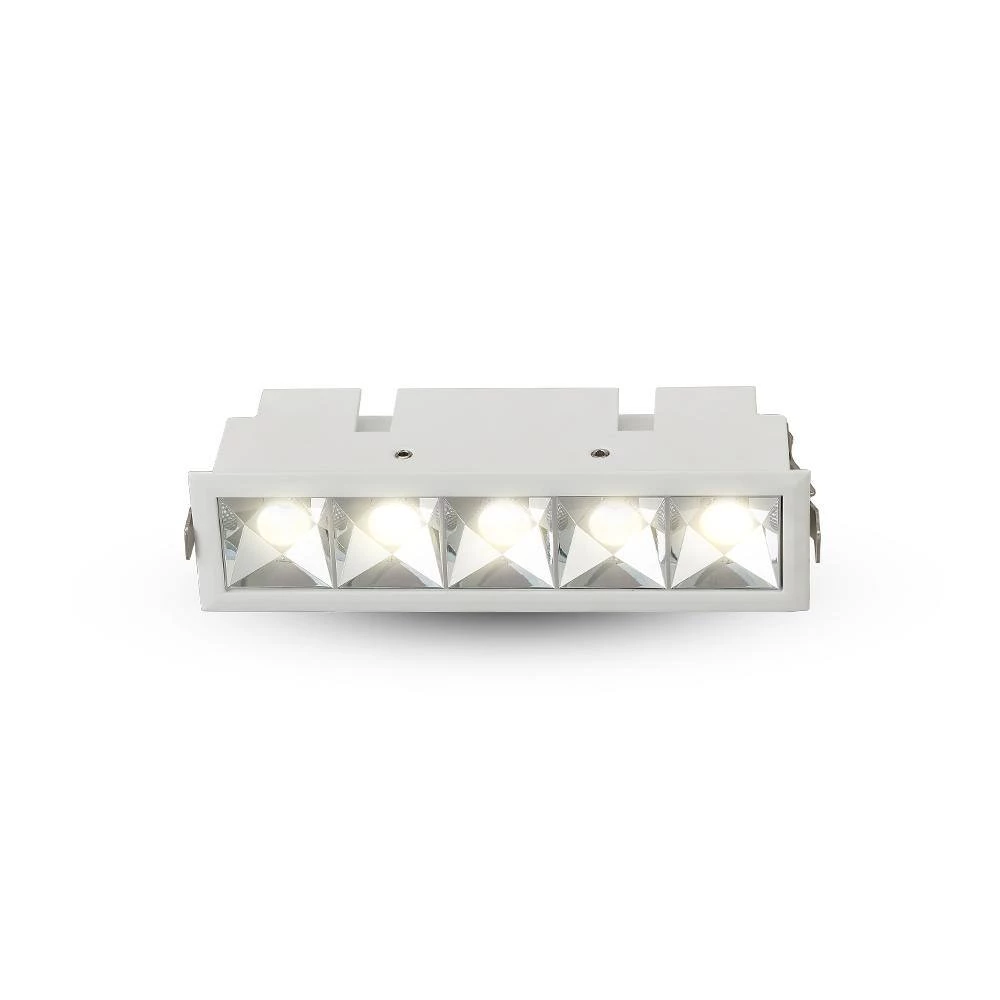 Rubik 6 in. Nominal Lens Aperture Canless 3000K New Construction IC Rated Integrated LED Recessed Light Kit in White by VONN Lighting - Image 2