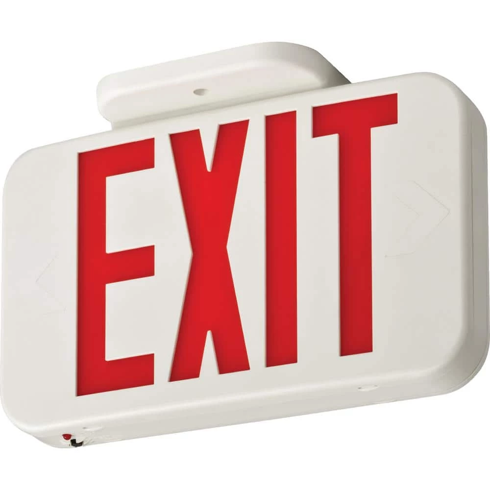 Contractor Select Integrated LED White Exit Sign by Lithonia Lighting