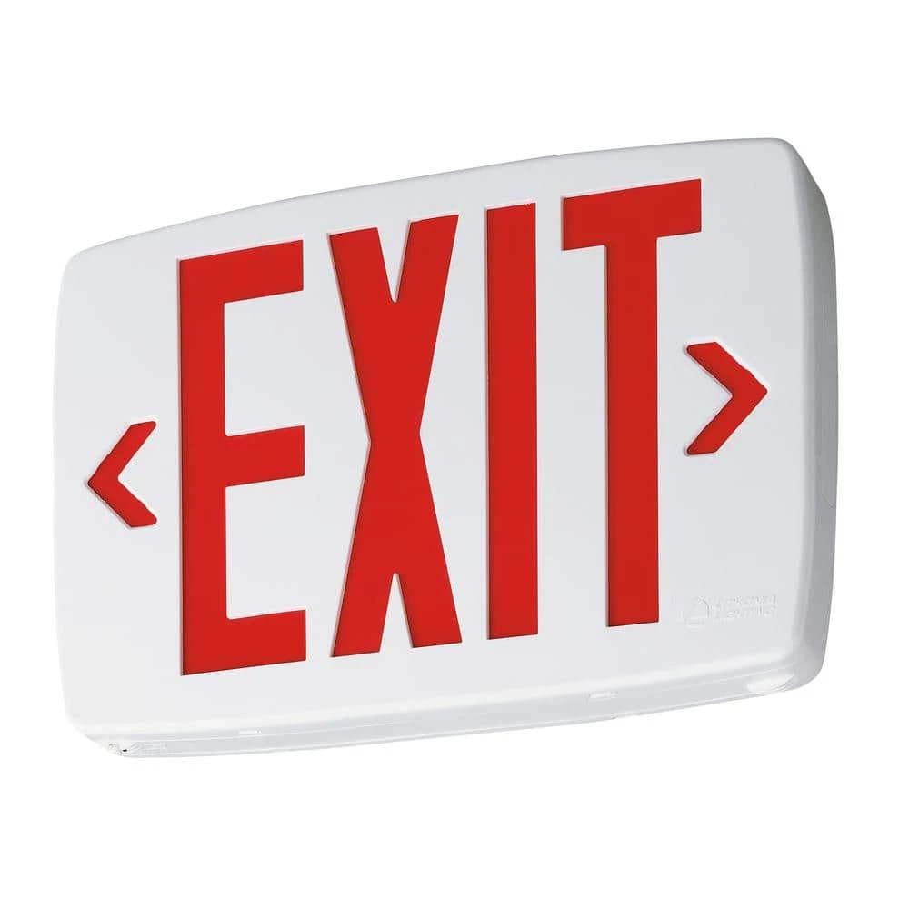 Contractor Select LQM Series 120/277-Volt Integrated LED White and Red Exit Sign by Lithonia Lighting - Image 3