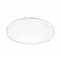 Contractor Select FMLRL Series 14 in. 3000K Soft White Integrated 1600 Lumen LED Round Flush Mount Light Fixture by Lithonia Lighting