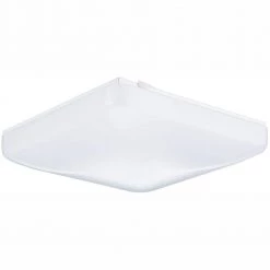 15 in. White LED Low-Profile Residential Square Flush Mount by Lithonia Lighting