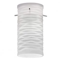 Cylinder Wave Glass Shade for LED Mini Pendant by Lithonia Lighting