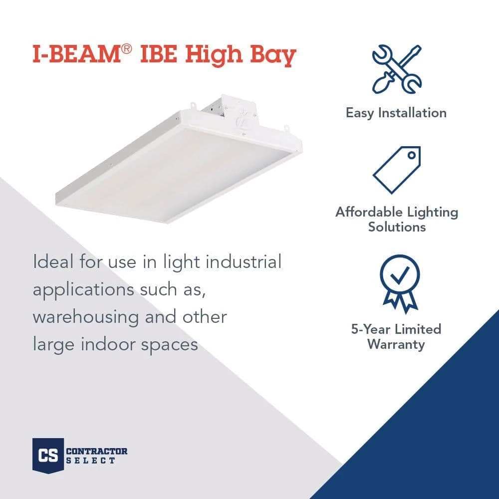 Contractor Select I-Beam 2 ft. 250-Watt Equivalent Integrated LED Dimmable White High Bay Light Fixture, 5000K by Lithonia Lighting - Image 2