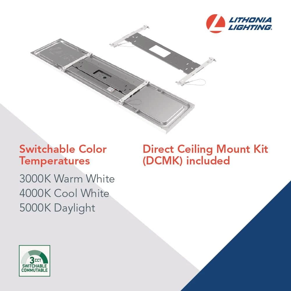 Contractor Select CPANL DCMK 1 ft. x 4 ft. 4000 Lumens Integrated LED Panel Light Switchable Color Temperature by Lithonia Lighting - Image 3