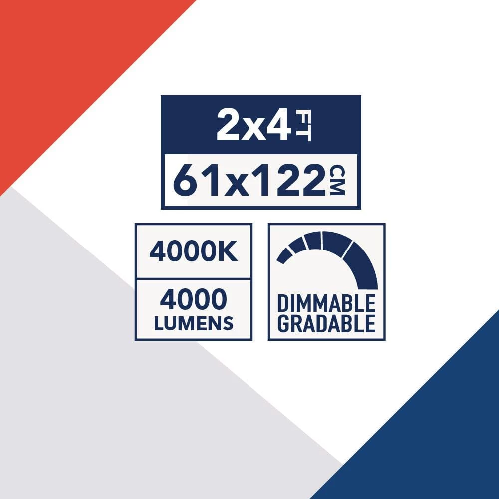 Contractor Select CPX 2 ft. x 4 ft. White Integrated LED 4692 Lumens Flat Panel Light, 4000K by Lithonia Lighting - Image 5