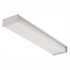 3324 2-Light White Fluorescent Flushmount Fixture by Lithonia Lighting