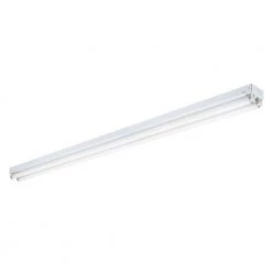 2-Light White Ceiling Commercial Strip Fluorescent Light by Lithonia Lighting