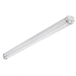 Z Series 4 ft. 54-Watt Equivalent Fluorescent White Strip Light Fixture by Lithonia Lighting