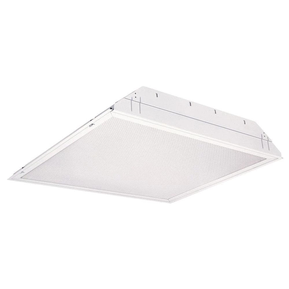 2SP8 G 2 U316 A12 120 GESB 2-Light White Fluorescent Ceiling Troffer by Lithonia Lighting