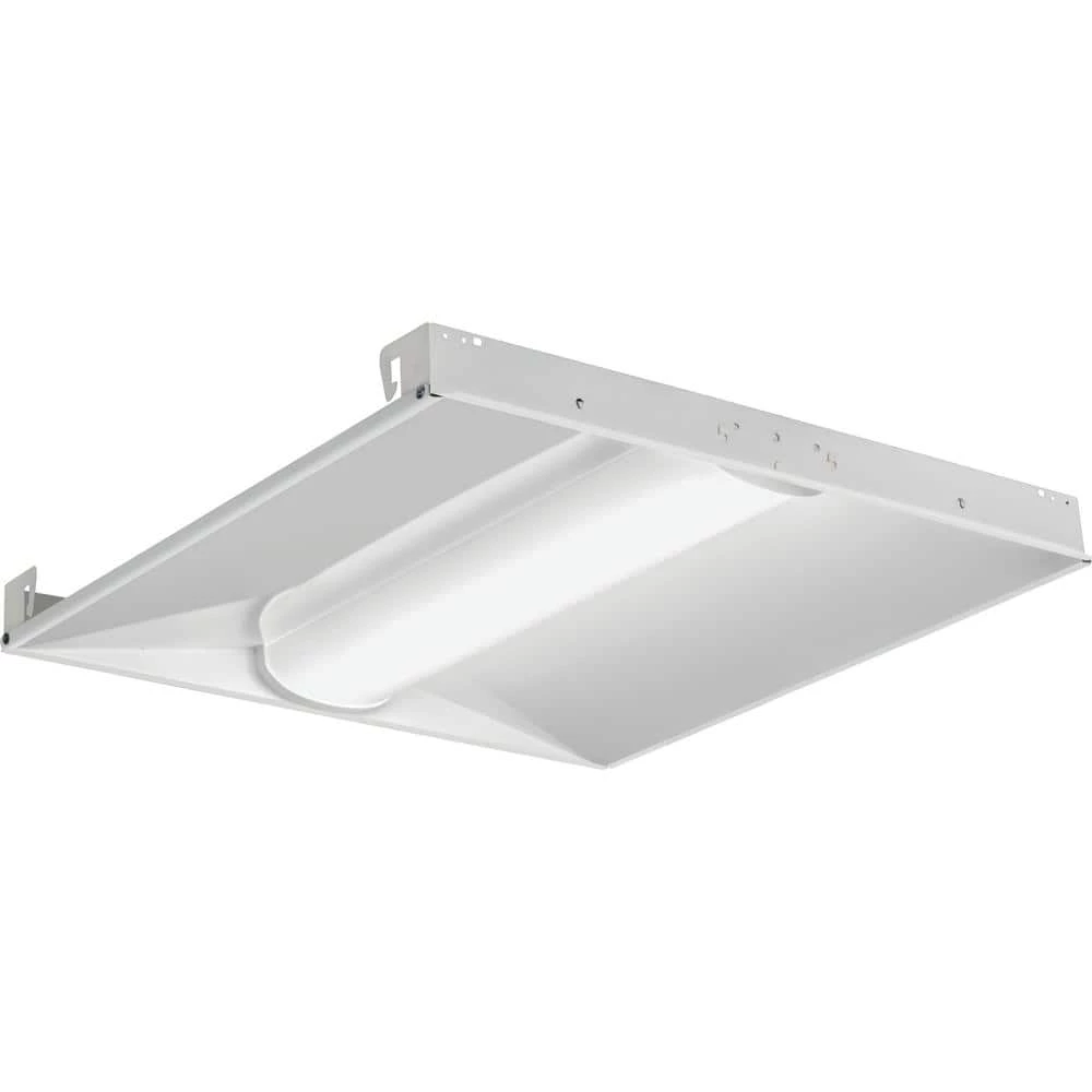 Contractor Select BLC 2 ft. x 2 ft. 64-Watt Equivalent Integrated LED White 4000 Lumens Curved Center Troffer, 3500K by Lithonia Lighting - Image 2