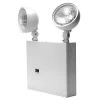 New York Approved 2-Head White Steel Emergency Fixture Unit by Lithonia Lighting