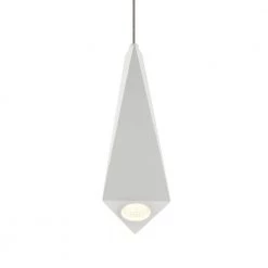 Polaris VMP24410WH 5.25 in. 6-Watt White Integrated LED Mini Pendant with 3 in. Shade by VONN Lighting